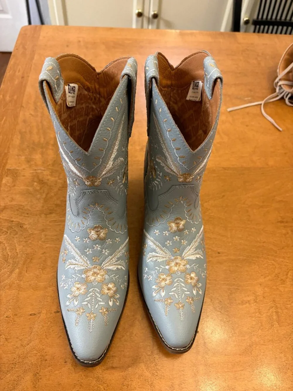 Dingo light blue Embroidered Boots